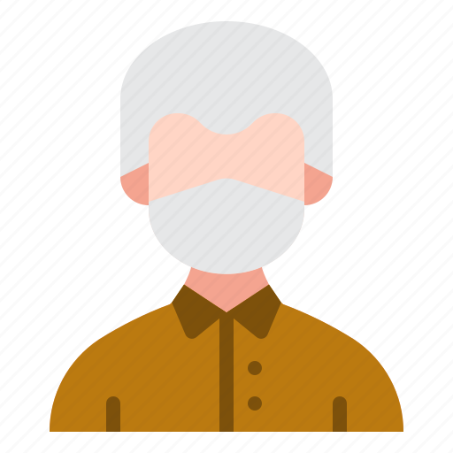 Old, man, elderly, avatar, people, face, mask icon - Download on Iconfinder