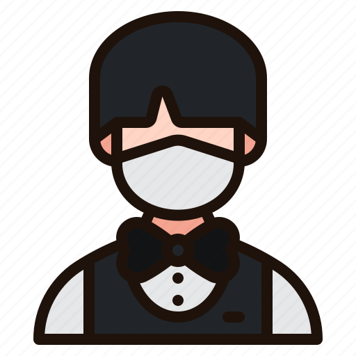Bartender, avatar, man, male, face, mask, healthcare icon - Download on Iconfinder