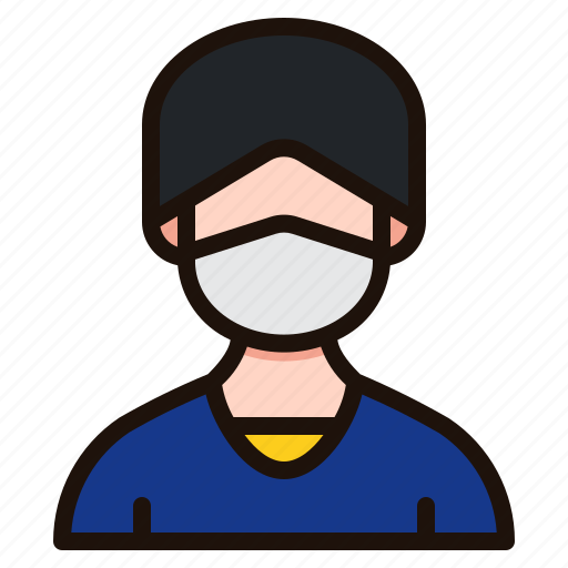 Man, avatar, male, people, face, mask, healthcare icon - Download on Iconfinder