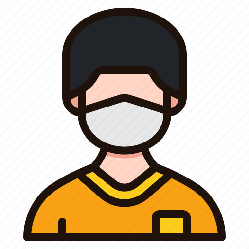 Man, male, people, avatar, face, mask, healthcare icon - Download on Iconfinder