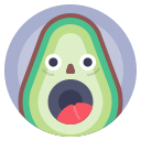 avatar, avocado, food, scream 