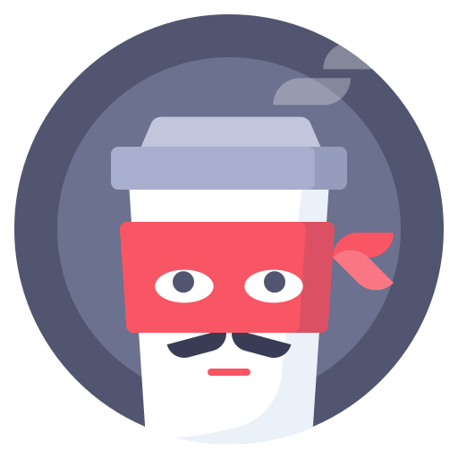 Avatar, coffee, cup, zorro icon - Free download