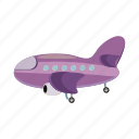 aircraft, airplane, blog, cartoon, plane, purple, travel