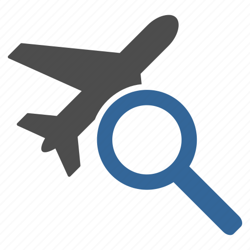 Flight, search, airplane, explorer, find, plane, travel icon - Download on Iconfinder