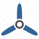 cooler, fan, propeller, rotation, rotor, three bladed screw, turbine