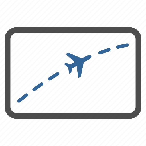 Course, direction, navigation, path, travel, way, flight route icon - Download on Iconfinder