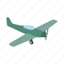 air, fly, isometric, plane, sky, small, travel