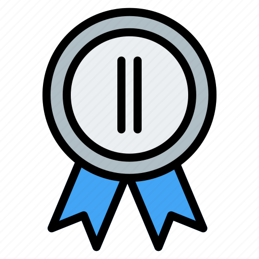 Award, second, prize, medal, place, achievement, reward icon - Download on Iconfinder
