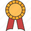 ribbon, prize, award, guarantee, badge 