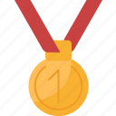 medal, gold, winner, first, sport