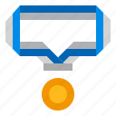 medal, prize, reward, ribbon