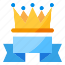 crown, ribbon, trophy