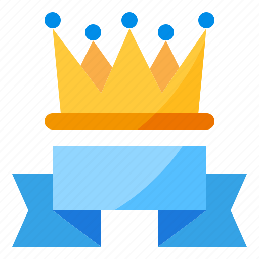 Crown, ribbon, trophy icon - Download on Iconfinder