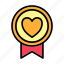 award, badge, like, love 