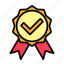award, badge, verified, checkmark, best 