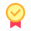 award, badge, flat 