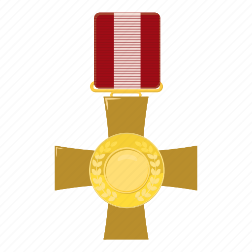 Award, cartoon, cross, medal, military, order, victory icon - Download on Iconfinder