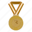 achievement, bronze, cartoon, first, medal, victory, winner 