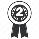 achievement, award, badge, collection, element, emblem, insignia, label, ribbon, trophy, winsecond