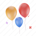 ballons, party, celebration, decoration, festival, decor, achievement, festive, reward 