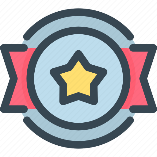 Award, badge, prize, ribbon, star, trophy, winner icon - Download on Iconfinder