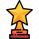 award, trophy, star, achievement