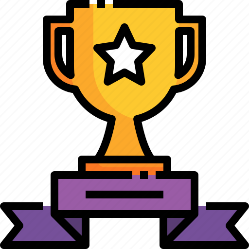 Champion, winner, ribbon, trophy, cup icon - Download on Iconfinder