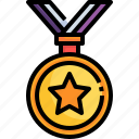medal, star, quality, certification, award