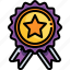insignia, competition, star, reward, medal 