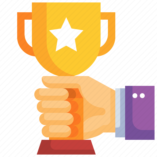 Cup, awards, hand, winner, champion icon - Download on Iconfinder