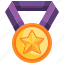 achievement, star, competition, medal, prize 