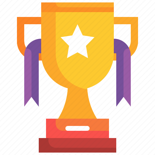 Cup, trophy, gold, ribbon, winner icon - Download on Iconfinder