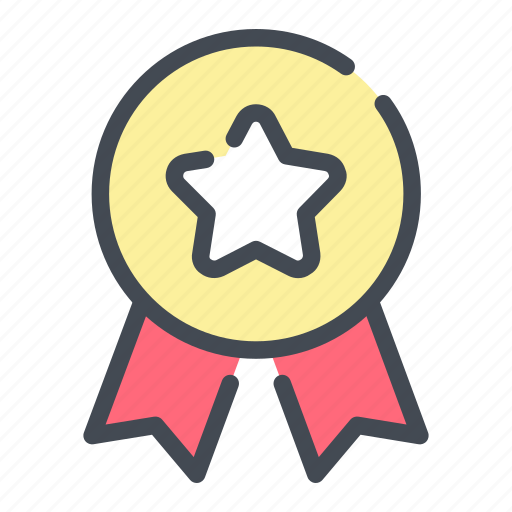 Award, medal, ribbon, star icon - Download on Iconfinder