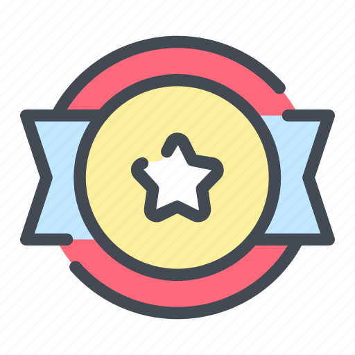 Award, badge, ribbon, star, win icon - Download on Iconfinder