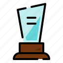 award, glass award, glass trophy, trophy