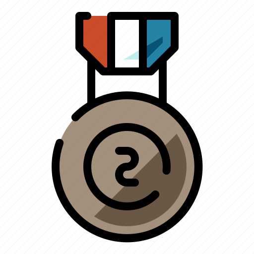 2nd, champion, medal, winner icon - Download on Iconfinder