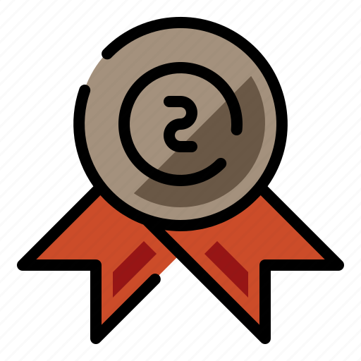 2nd, champion, medal, winner icon - Download on Iconfinder