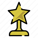 trophy star, star award, trophy, achievement