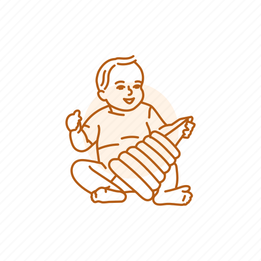 Sit, play, toy, pyramid, baby icon - Download on Iconfinder