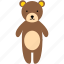 animal, bear, child, cute, kid, teddy bear, toy 