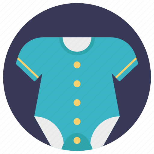 Baby clothes, baby dress, baby shirt, kids wear, onesie icon - Download on Iconfinder
