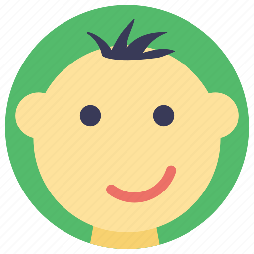 Baby, baby boy, baby face, child, kid, smiling baby icon - Download on Iconfinder