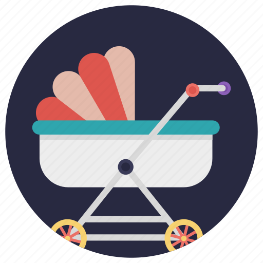 Baby carrier, baby transport, pram, pushchair, stroller icon - Download on Iconfinder