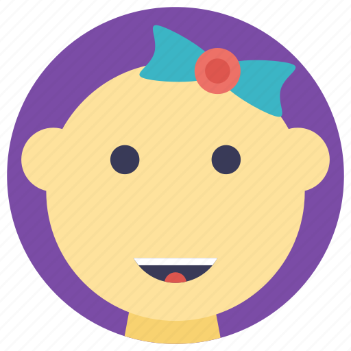 Baby face, baby girl, child, kid, minor icon - Download on Iconfinder