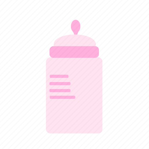 Baby bottle, drink, feeding, milk, pink, baby icon - Download on Iconfinder