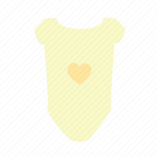 Baby, baby clothing, bodysuit, heart, romper icon - Download on Iconfinder
