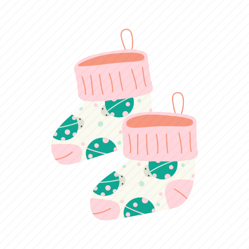 Newborn, socks, flat, icon, baby, care, cloth icon - Download on Iconfinder