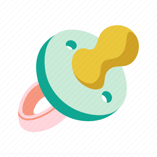 Pacifier, calming, flat, icon, baby, care, newborn icon - Download on Iconfinder