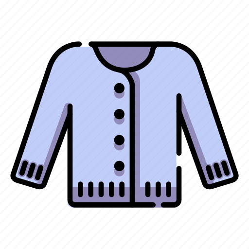 Babyclothes, cardigan, sweater, coat, baby clothes, jacket, winter icon - Download on Iconfinder