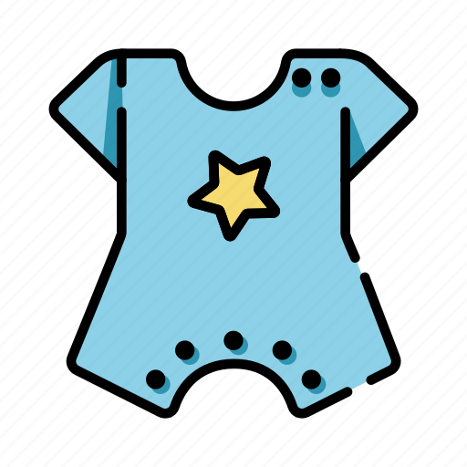Babyclothes, onesie, summer, baby clothes, toddler, kid icon - Download on Iconfinder